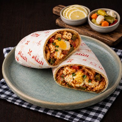Egg shakshuka sandwich
