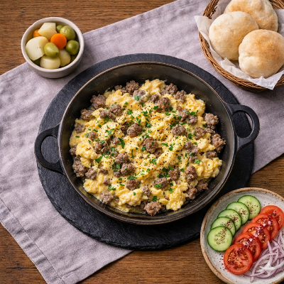 eggs with meat