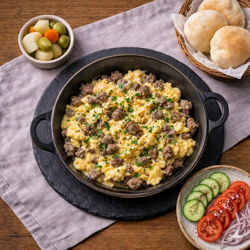 eggs with meat