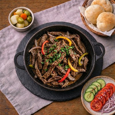 Liver with vegetables