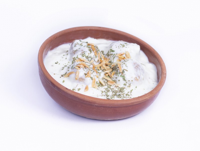 Kibbeh with yogurt