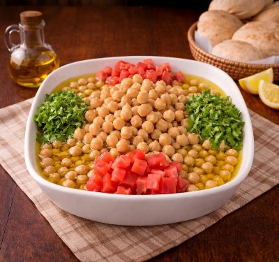 Hummus hab with oil