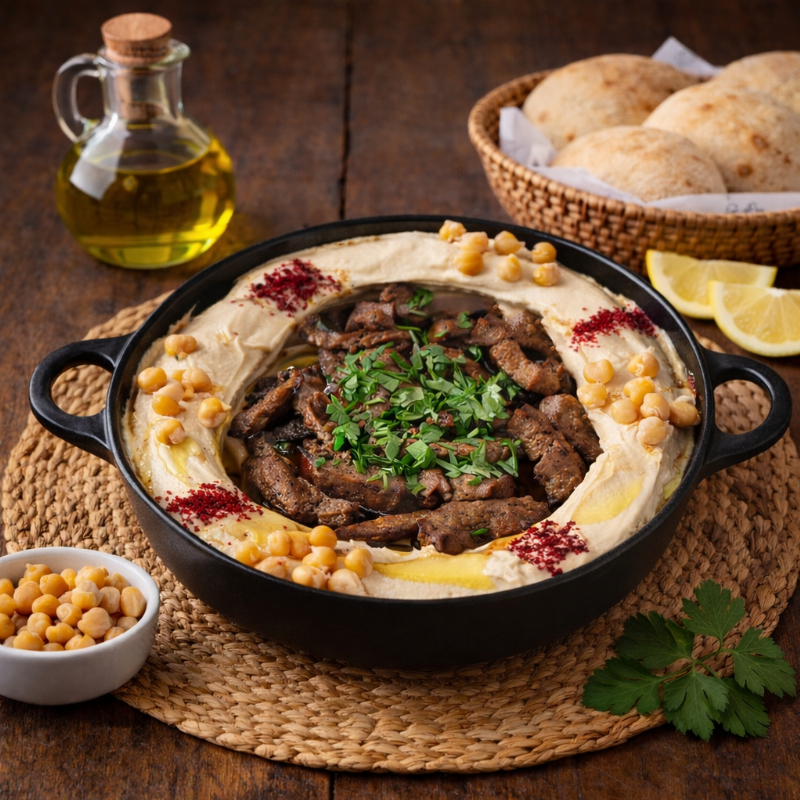 Hummus with liver (Copy)